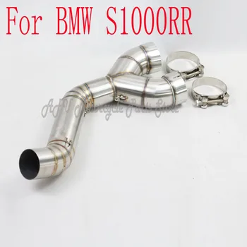 

Motorcycle Exhaust Adapter Exhaust Middle Link Pipe Tube Tip For BMW S1000RR 2010 2012 2013 2014 Years