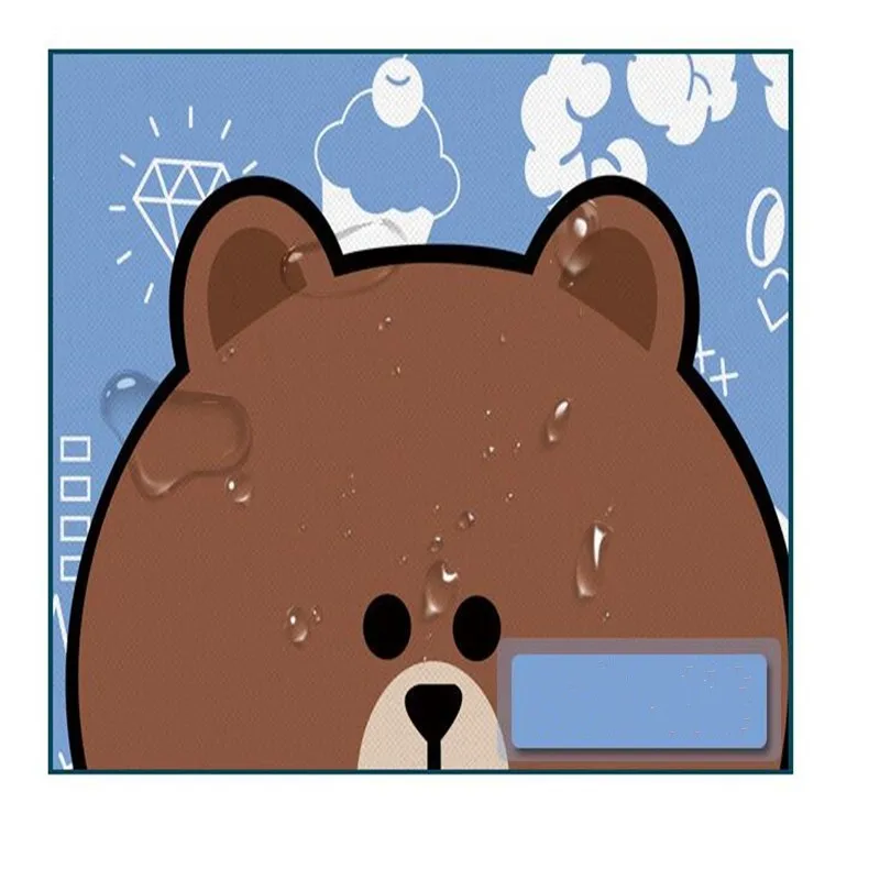 chegam novas dos desenhos animados urso marrom minnie coelho padrão
