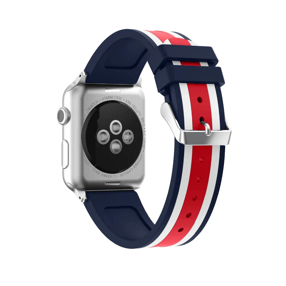 

Silicone Sport strap For Apple Watch band4 44mm 40mm correa aple watch 42/38mm iwatch series 3/2/1 bracelet wrist belt watchband