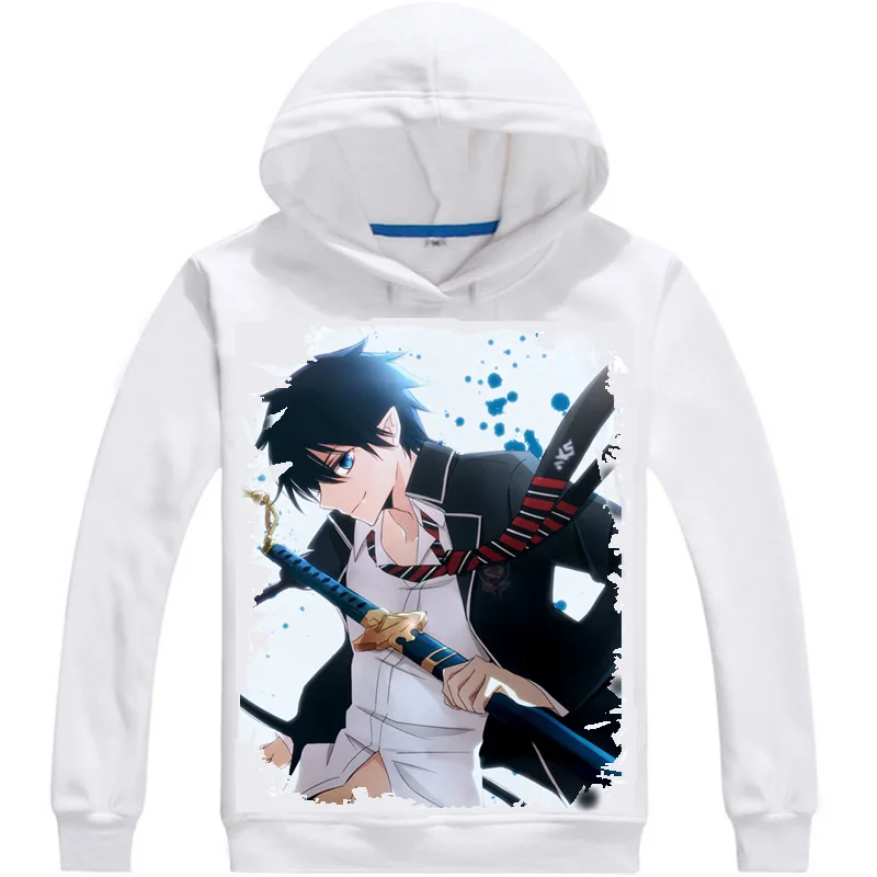 Туфли для косплея Blue Exorcist толстовки Для мужчин в стиле хип хоп с длинными