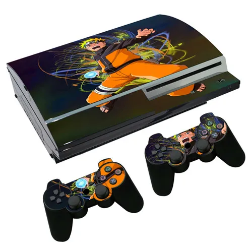 Аниме Наруто наклейка на кожу для PS3 Fat playstation 3 консоль и контроллеры для PS3 Fat Skins виниловая клеящаяся пленка - Цвет: 0447