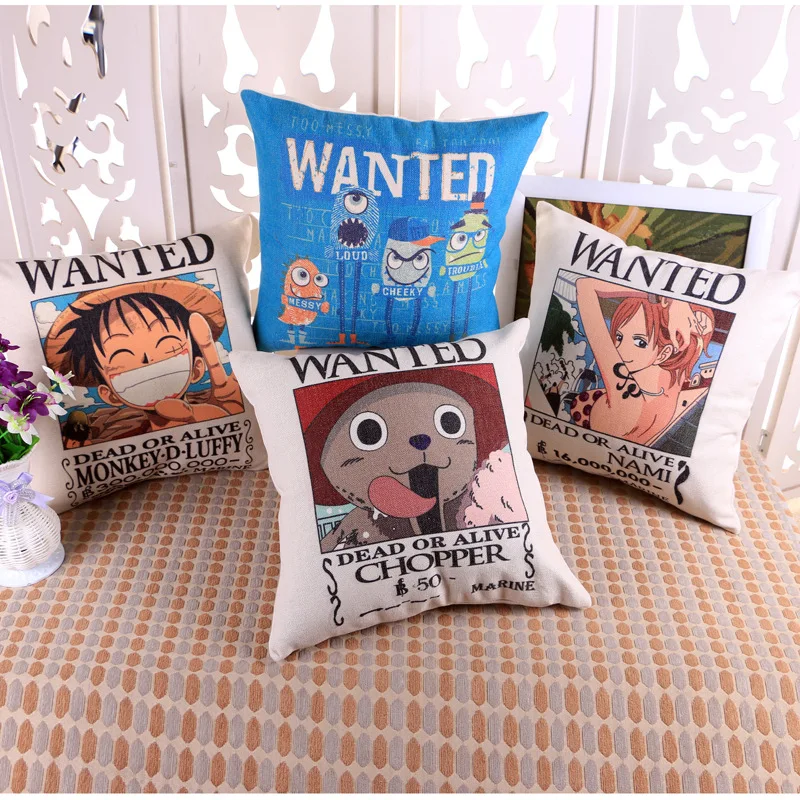 ONE PIECE Anime Cartoon Chopper Monkey D Luffy Nami Print Sofa