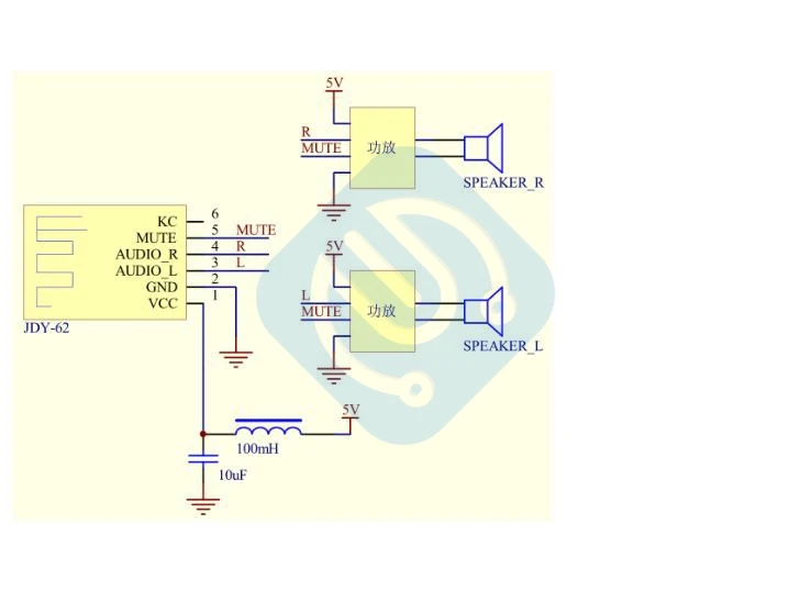 Мини Антенна BLE Bluetooth стерео аудио JDY-62 двойной двухканальный Высокий Низкий уровень плата модуль для Arduino для IOS автоматический сон