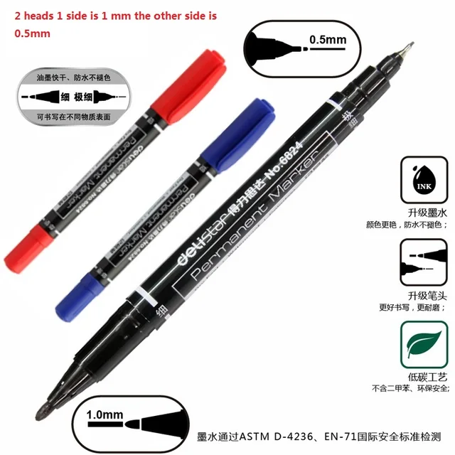 qshoic 12pcs lot fabric paint marker pen wholesale twin marker oil