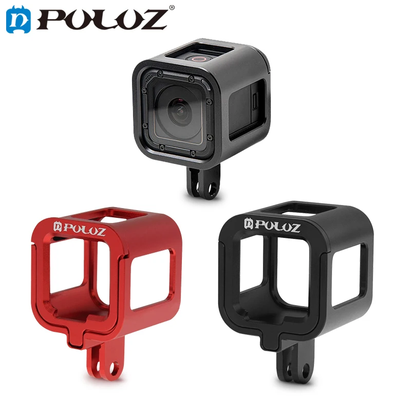 

PULUZ For Go Pro Accessories Housing Shell Aluminum Alloy Protective Cage with Insurance Frame for GoPro HERO4 HERO 4 Session