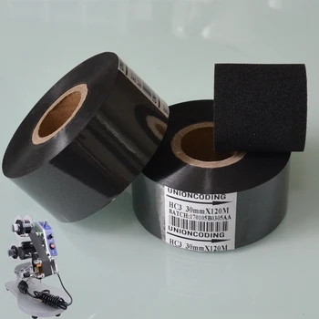 

Black Width 25mm length 100m thermal transfer machine foil for packing bags