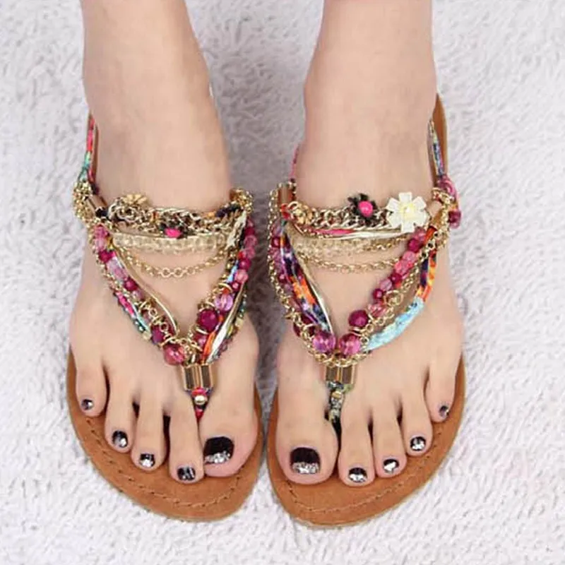 high flat heel sandals