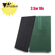 amzdeal 2.5W 18V Silicon Solar Charging Panel DIY Module Solar Charger Outdoor Travelling Solar Panel Powerbank Charger Board