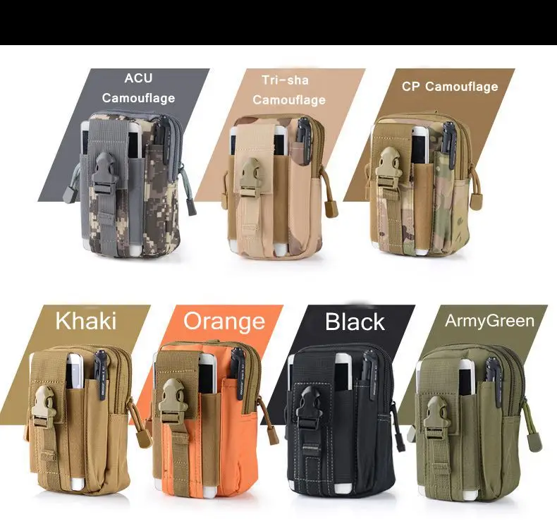 Tactical Molle Pouch Belt Waist Bag Military Fanny Pack Outdoor Pouches Phone Case Pocket For Iphone 7 Hunting Bags (11)