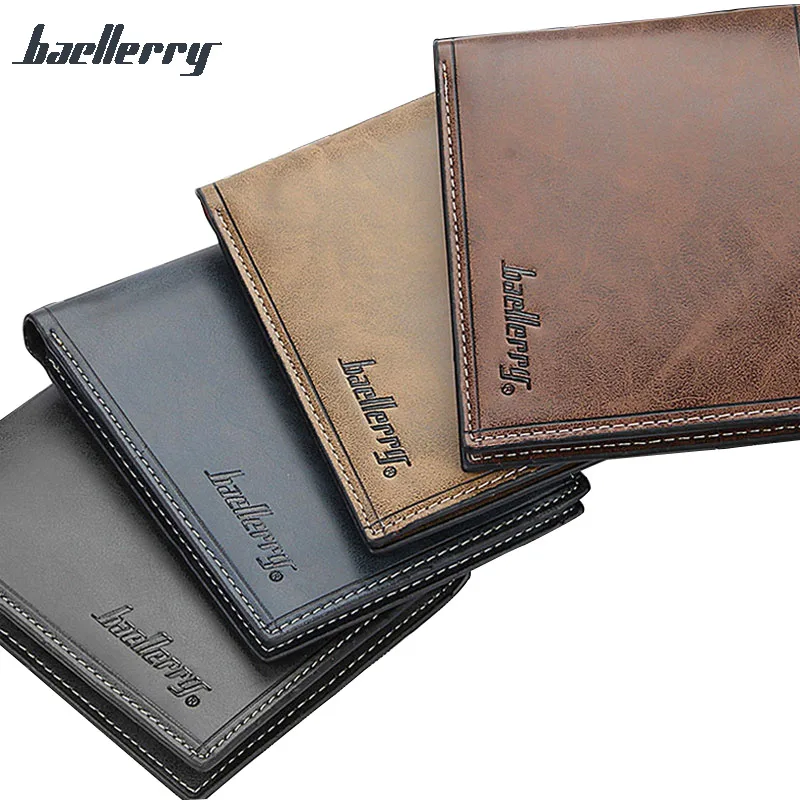 Retro Classic Mens Wallet New Korean Style Cross Thin Wallet Short