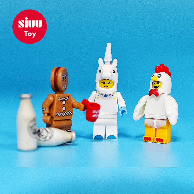 

Buzz Lightyear Grinch legoing Shark man Unicorn figures Building Block Brick Toy Story Kids Educational Toys for Children YF30