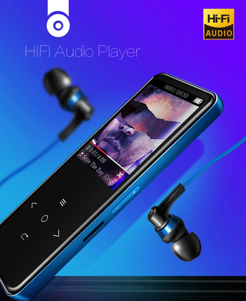 BENJIE A20 металлический сенсорный экран MP3-плеер Bluetooth 4,2 Hi-Fi музыкальный плеер без потерь радио рекордер FM радио Поддержка TF карты