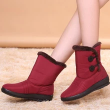 2016 hiver Marque femme neige bottes chaussures imperméables antidérapantes fond mou femme neige bottes velours lumière chaude automne bottes 1509