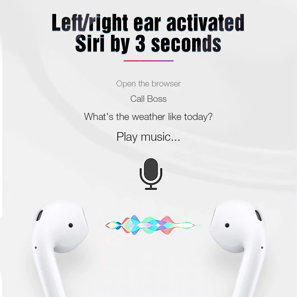 2019 New Original i12 TWS Mini Air Wireless Headphones Headset Sport Bluetooth 5.0 Touch Control Earphones PK Pods i10 i13 TWS