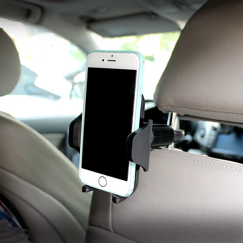 Car Back Seat Phone Holder Hook Auto Headrest Hanger for IPhone Samsung