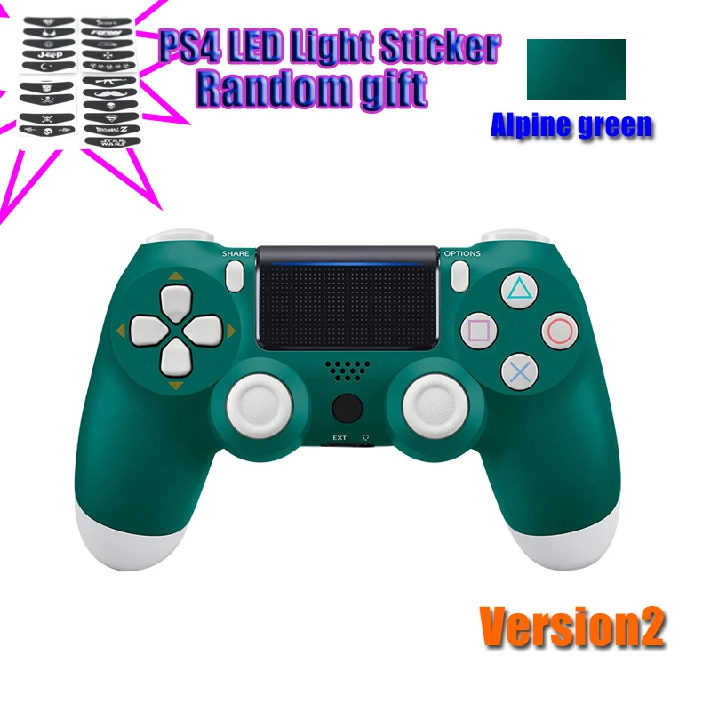 Новая версия 2 4,0 контроллер для SONY PS4 Геймпад для Play Station 4 джойстик Беспроводная консоль для PS3 для Dualshock - Цвет: mountain greenNo Box