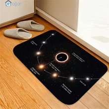 Новое черное покрывало с отверстием, Квадратный Ковер для ванной комнаты 40x60 50x80 40x120 60x180 см, Прямая, 19APR17