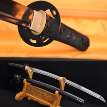 Handmade Japanese Samurai Sword Battle Ready Iron Tsuba High Carbon Katana Sharp