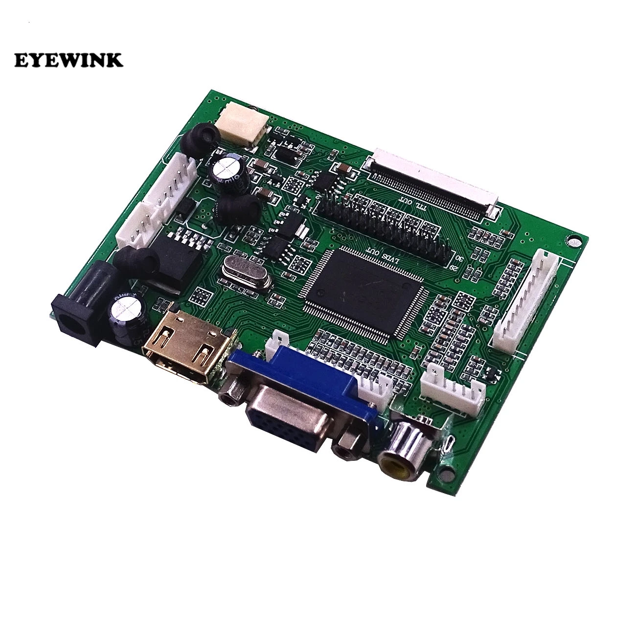 Контроллер с ЖК дисплеем EYEWINK TTL LVDS плата HDMI VGA 2AV 50PIN для AT070TN90 92 94 автоматическая