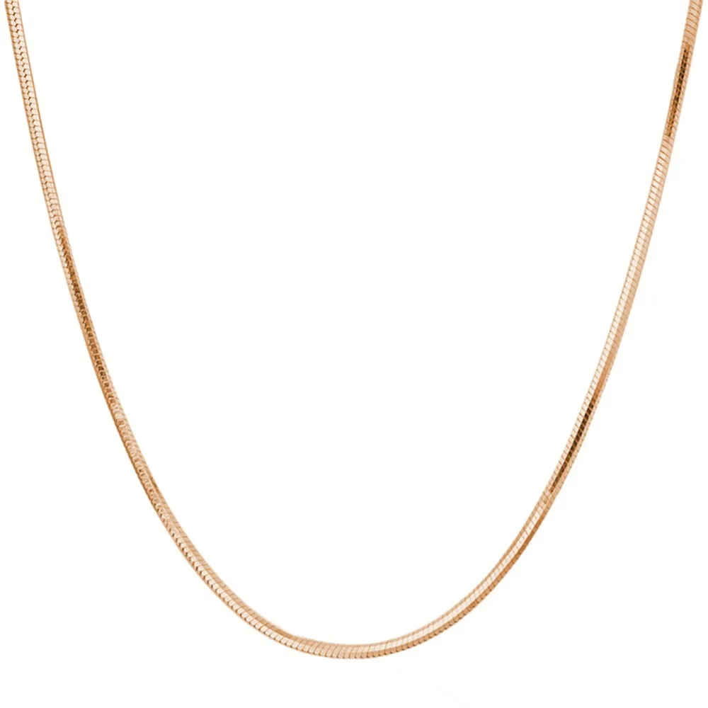 Мода Jewelry Интимные аксессуары 2 мм круглый змея цепи Цепочки и ожерелья NL 0791| |