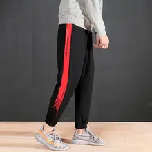 Мужские Длинные повседневные штаны в стиле хип-хоп с буквенным принтом, облегающие брюки, спортивные штаны для бега