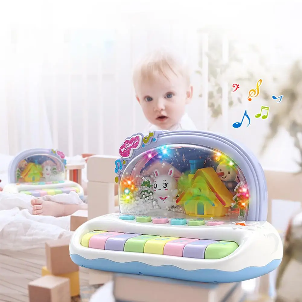 

LeadingStar Baby Musical Toys Snowflake Keyboard Piano Electronic Educational Toys Knock Playing Birthday Gift for Kids
