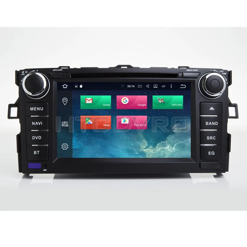 YMODVHT 7 дюймов 4 Гб + 32 ГБ Восьмиядерный Android 8 0 Автомобильный DVD плеер для Toyota Corolla