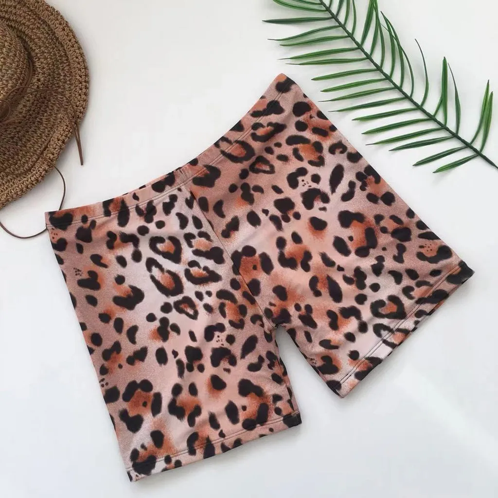 

Men Fashion Leopard Print Sexy Swimwear Beachwear Siamese Swimsuit Pants New Arrival Promotional Discounts