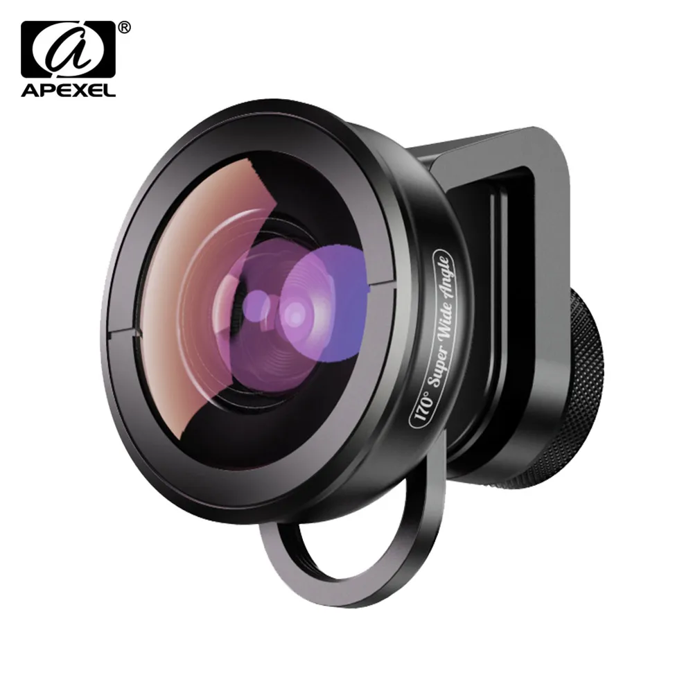 

APEXEL APL-HD5SW 170 Degree Super Wide Angle Lens for Dual/Single Lens Smartphone for iPhone Samsung Galaxy Huawei Smartphone