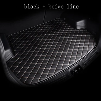 

WLMWL Car Cargo Liner for Ford focus kuga ecosport explorer mondeo fiesta mustang Boot Mat Trunk Mat Floor Carpet