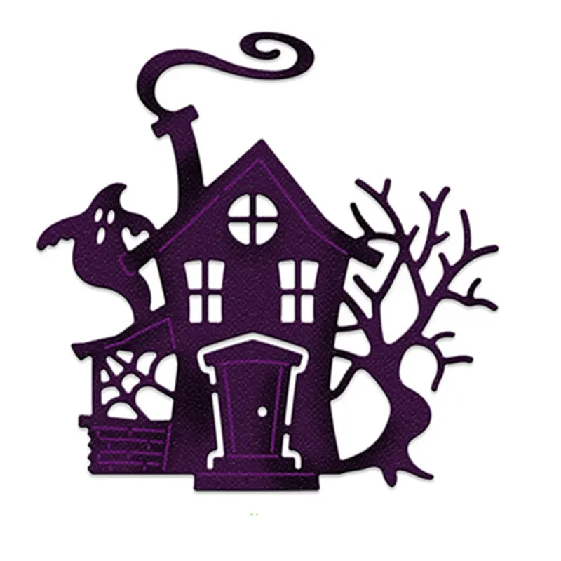 

Halloween Decor Ghost House Scrapbooking Steel Metal Cutting Dies Scrapbooking Embossing Dies Cut Die Stencils DIY Card Decor