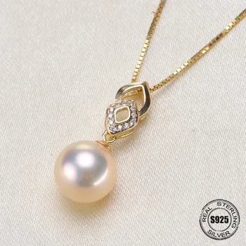 

DIY Jewellery making S925 sterling silver pendant fittings of designed for the oyster pearl beads jewelry findings accessories