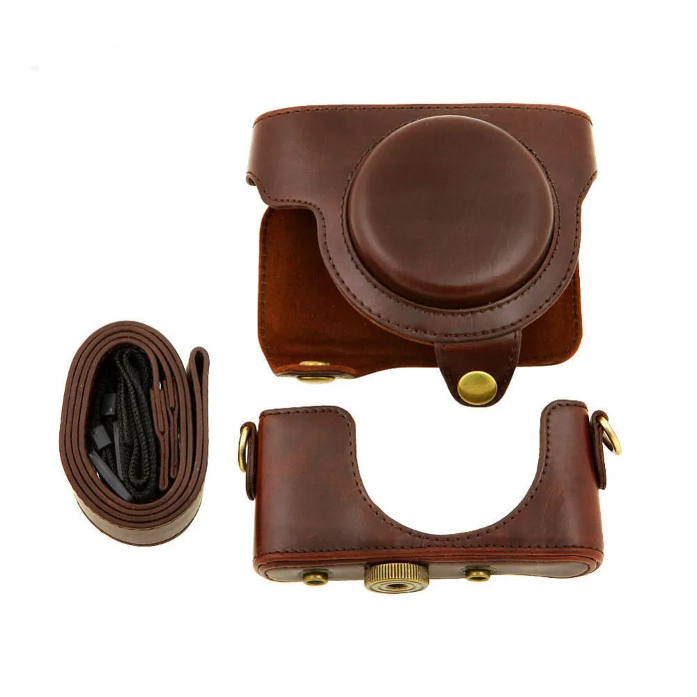 PU кожаный чехол сумка для камеры на ремне Твердые мешки с ремешком для цифровой камеры sony RX100 Mark VII VI VA RX100M7 RX100M6 RX100VA