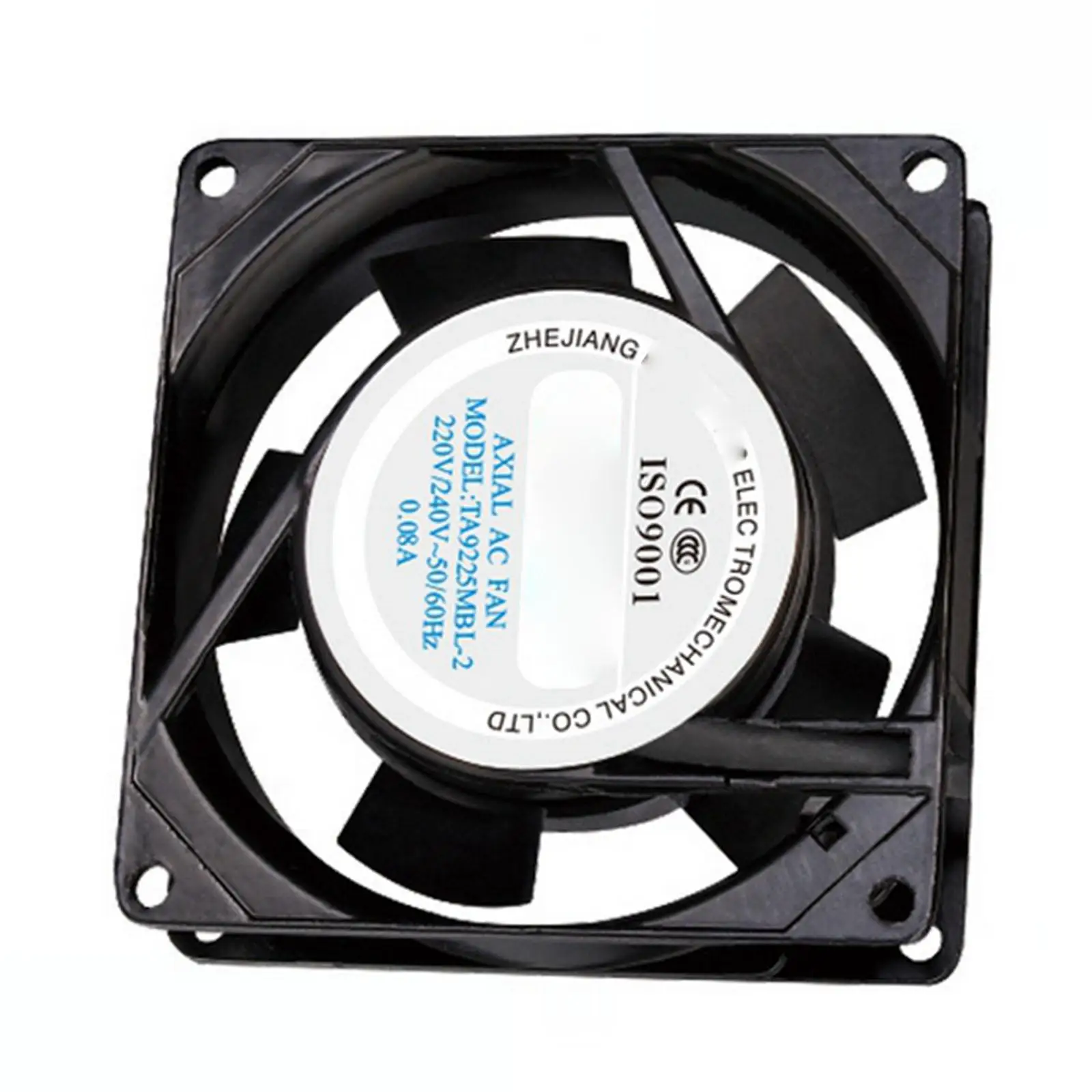 220V AC 92x92x25mm Axial Radiator Fan 25CFM 2300RPM Ball Bearing High Speed