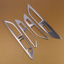 CITALL 4 pcs Finestra di Automobile Ascensore Interruttore del Pannello di Controllo Della Copertura Della Pagina Trim Lunetta Misura per Peugeot 3008 GT 5008 GT 2017 2018 Accessori