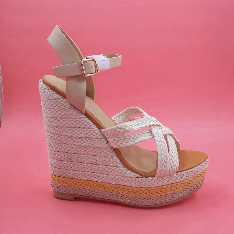 New Brand Summer Women Sandals Wedges High Platform Cross Tied Ankle Strap Open Toe High Heels For Dress Ladies Shoes цена New Brand Summer Women Sandals Wedges High Platform Cross Tied Ankle Strap Open Toe High Heels For Dress Ladies Shoes цены онлайн