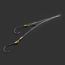 10 пар морской рыболовной струны крюк снасти Сабики джиг фишоки с поворотным пластиковым покрытием стальной проволоки анти-вращения крючки