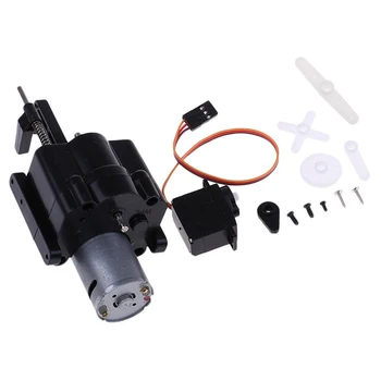 

1/16 RC Car Gearbox Split Plastics Two-speed Replacement Upgraded With Motor+Servo Shift Transfer Black For WPL Parts