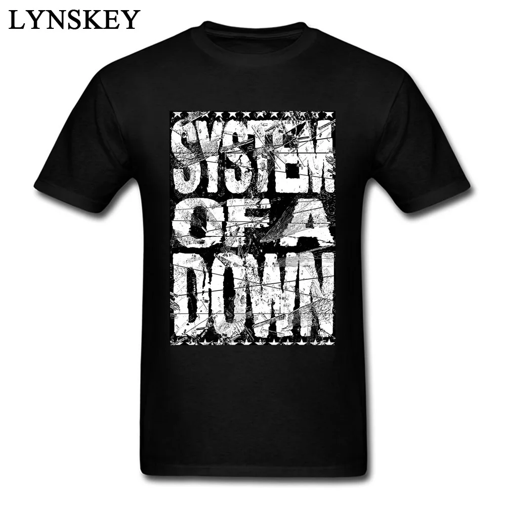 

Retro Style Tops/Tees 2018 White Letter Print Short Sleeved Clothing For Student Hip Hop Brand Tshirts SYSTEM OF A DOWN