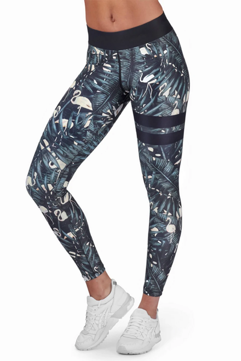 Buy New Flower Leaf Print Leggings Women Fitness