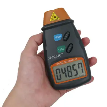 

DC-2234C Intelligent Digital Laser Tachometer Reflective Mark Microcomputer Non Contact Range 2.5-99.999RPM Tester tools 30% off