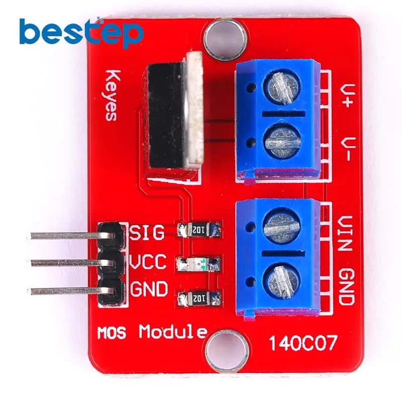 Верхняя кнопка Mosfet 0 24 В стандартный модуль IRF520 для Arduino MCU ARM Raspberry pi|Интегральные