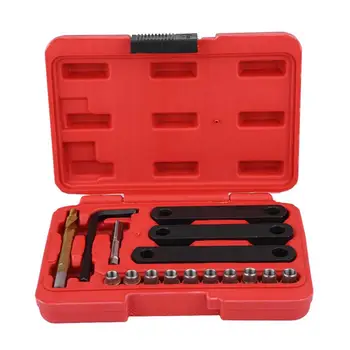 

16 Pcs Car Brake Caliper Guide Thread Repairing Tools Carbon Steel For Audi /Opel /Vauxhall/ Ford Brake Caliper Repair Tool