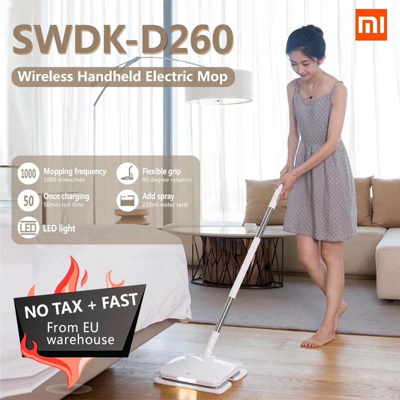 Xiaomi Электрическая Швабра для пола стеклоочиститель SWDK D260 ручной Беспроводной Mijia