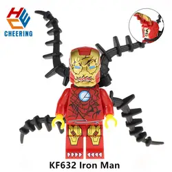 Одна распродажа Железный человек Супер Герои строительные блоки кирпичи Модель Цифры лучший подарок для детей KF632