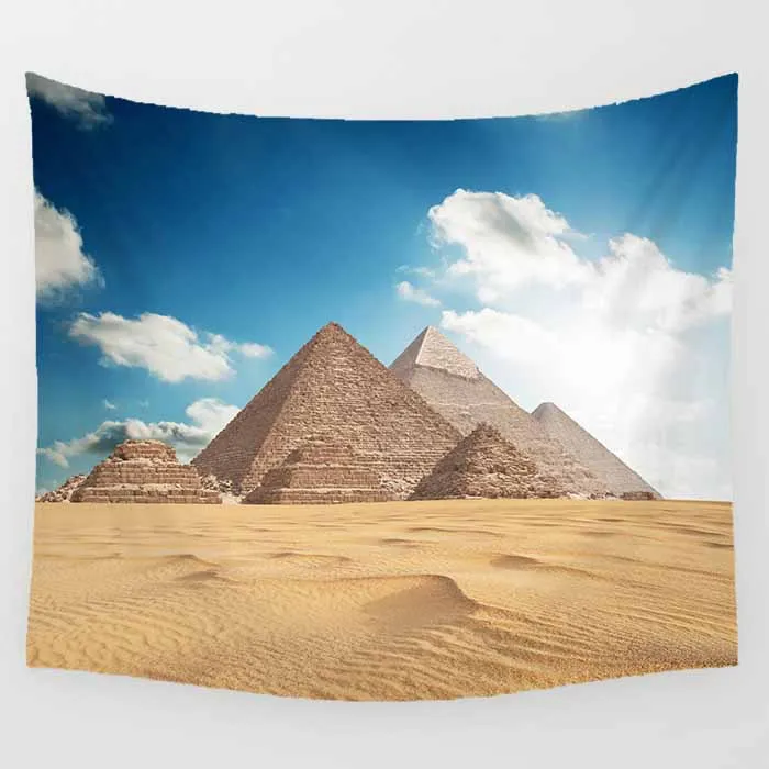 

Hot sale fashion king pyramid lion beautiful lake pattern wall hanging tapestry home decoration wall tapestry tapiz pared
