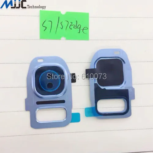

Blue Back Camera Glass Lens Cover with Frame Holder For Samsung Galaxy S7 G930A G930F&S7 Edge G935 Rear Camera Lens