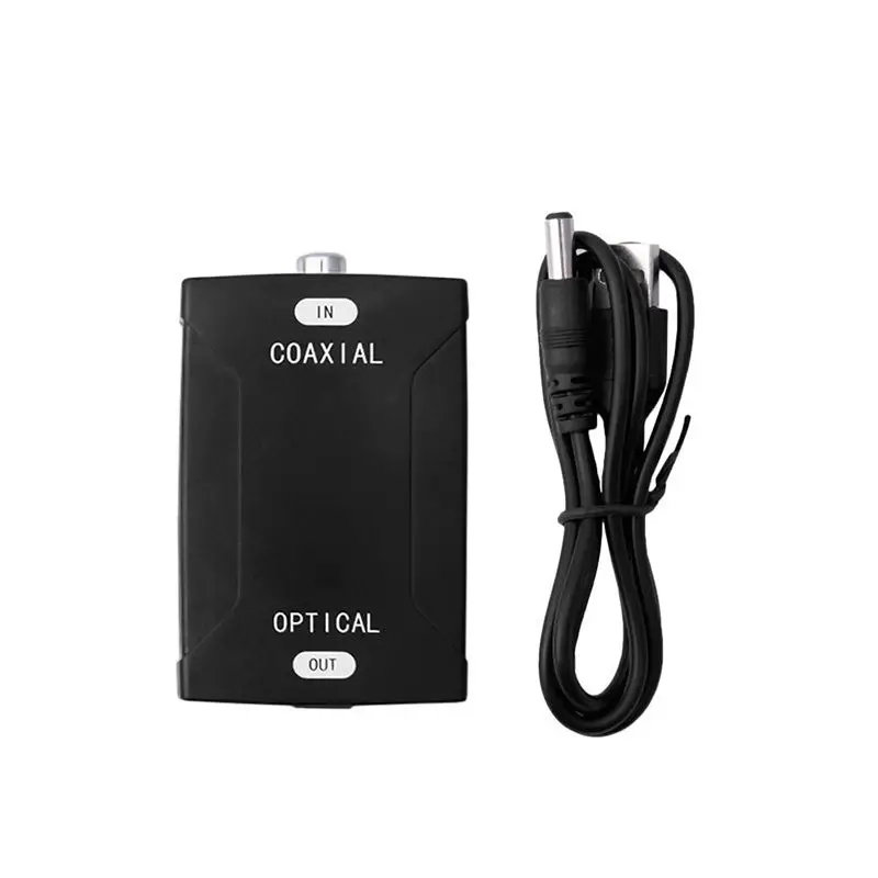 Optical Toslink input Coaxial RCA Output Jack Digital Converter Adapter
