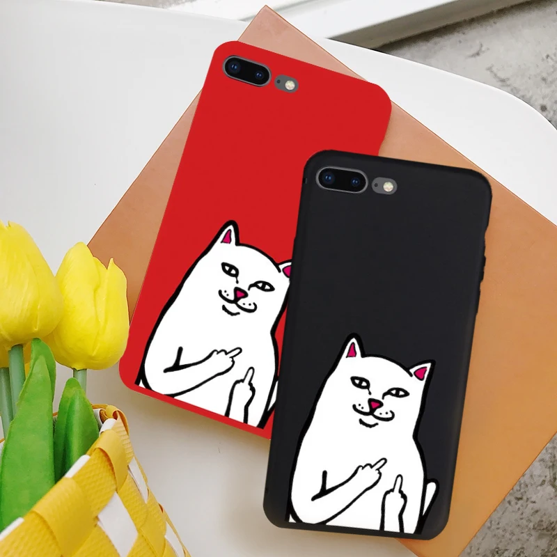 

Luxury Brand RIPNDIP Cats Soft Silicone Cases for iPhone 7 8 Plus XS MAX Fundas Covers For iPhone X XR 6 6s Plus 5 5S SE Coque
