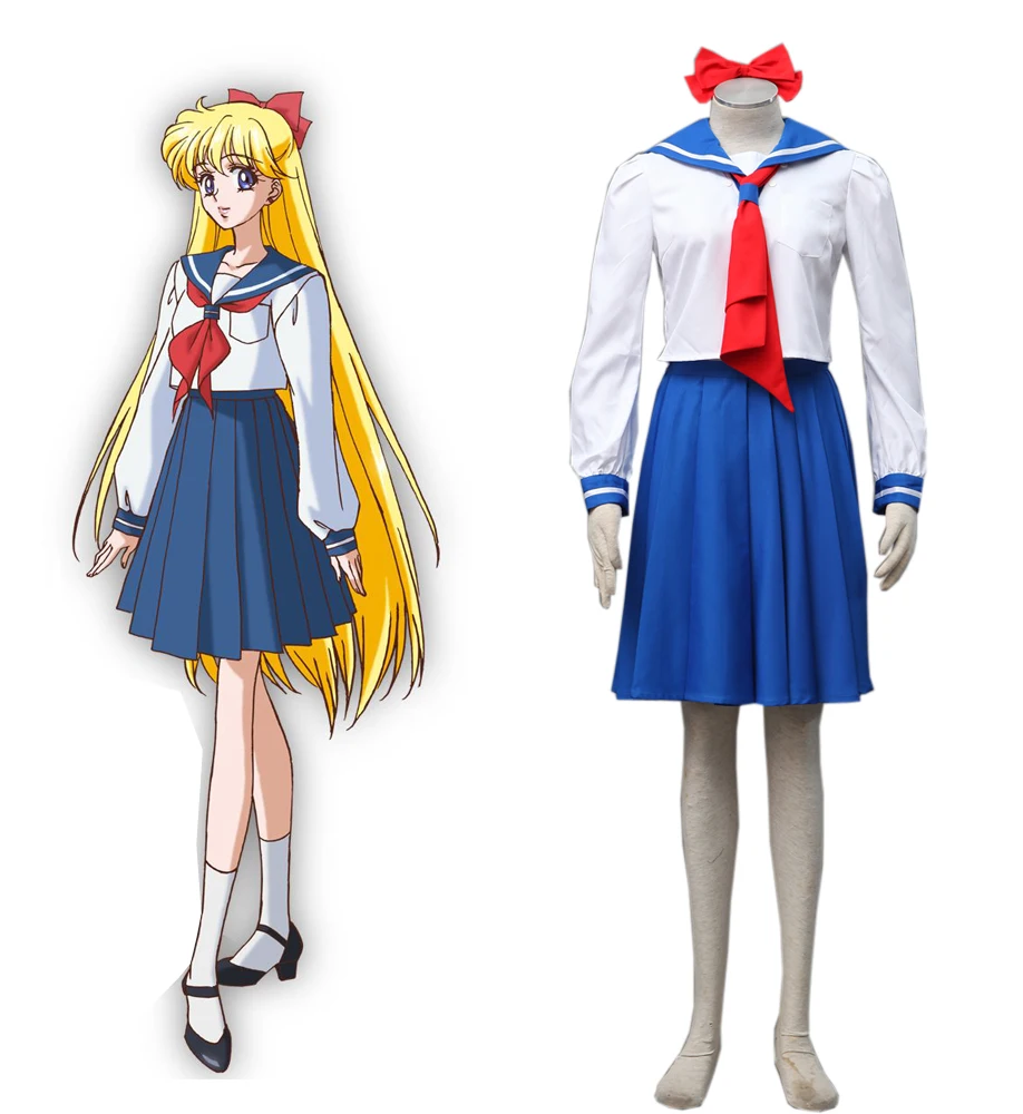 Аниме Sailor Moon косплей аниме Минако Айно матроска Винус JK школьная форма